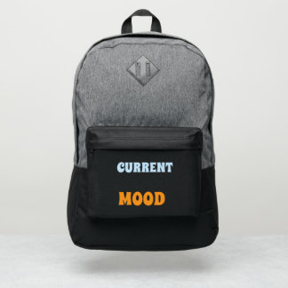Backpack | Current Mood minimalist Humor Design