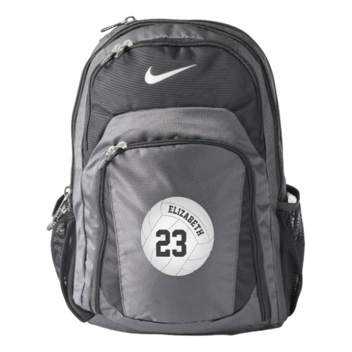 Backpack for volleyball player name jersey number