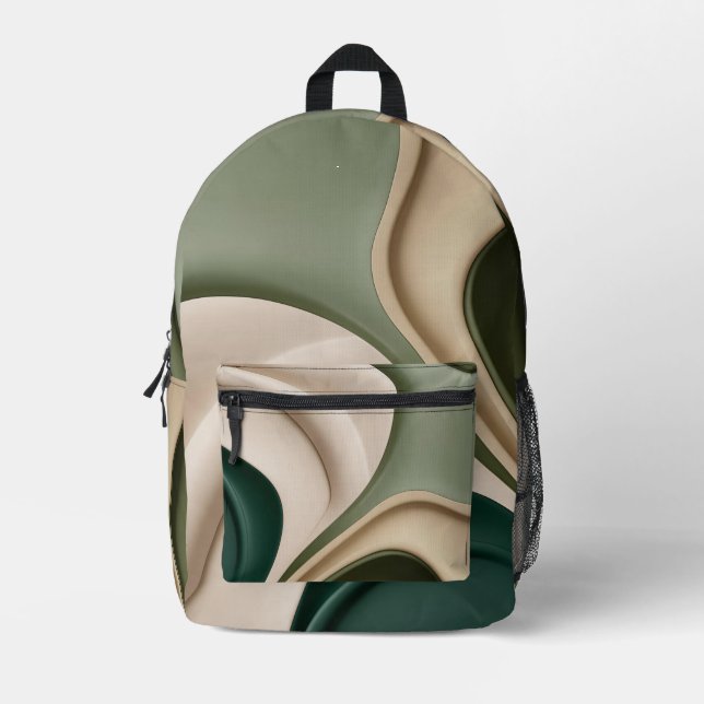 Backpack in stylish abstract graphic (Front)