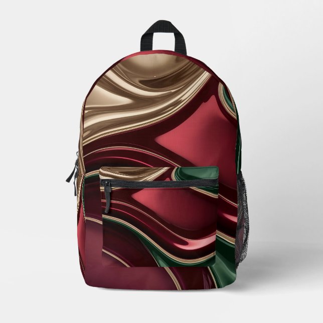 Backpack in stylish abstract graphic (Front)