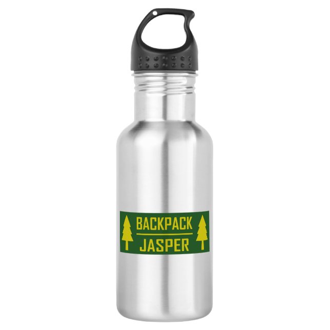 Backpack Jasper Stainless Steel Water Bottle (Front)
