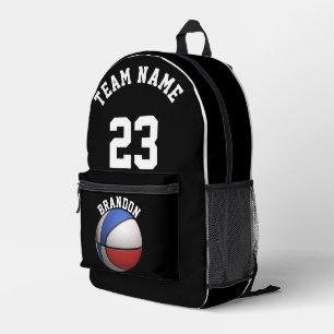 Backpack kids boys basketball sport school black