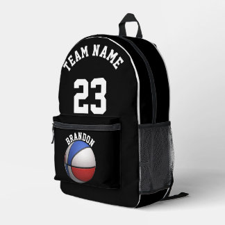 Backpack kids boys basketball sport school black