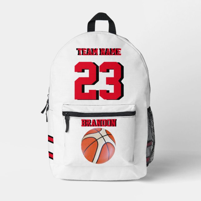 Backpack kids boys basketball sports Senior Night  (Front)