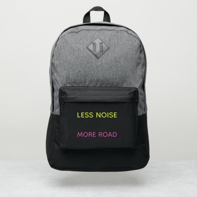 Backpack | Less Noise More Road  (Front)