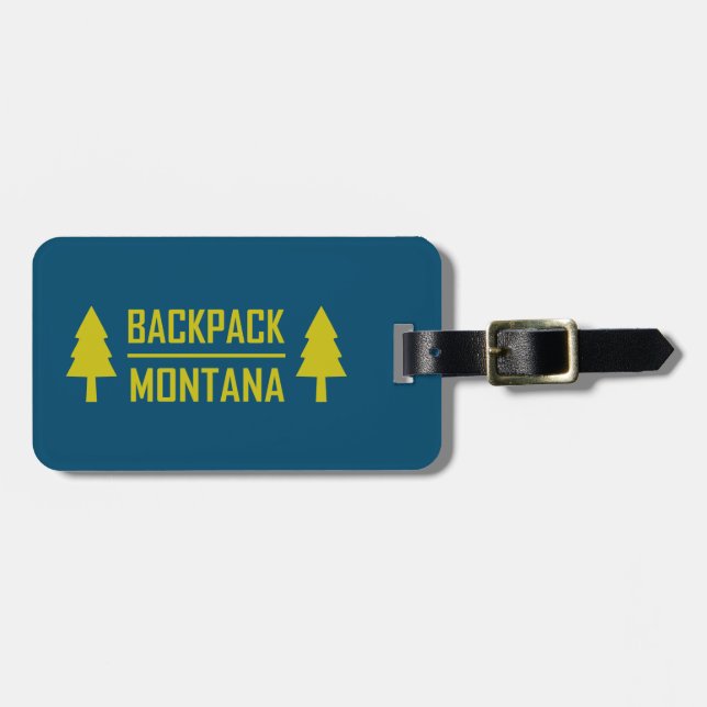 Backpack Montana Luggage Tag (Front Horizontal)
