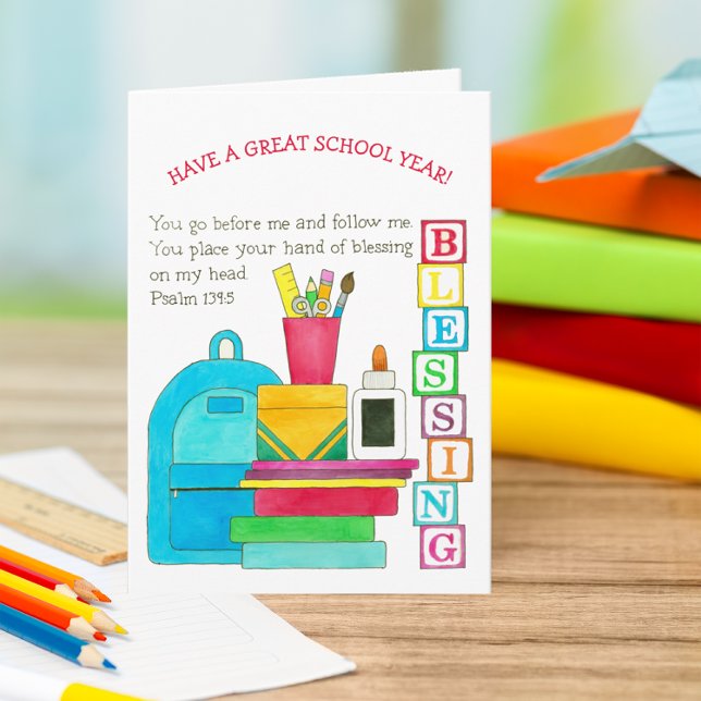 Backpack of Blessings Back to School Card (Creator Uploaded)