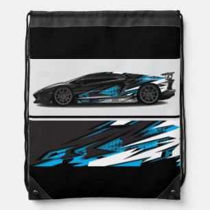 Backpack-Race Car Drawstring Bag