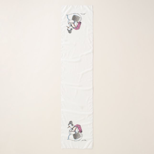 Backpack Snowman longer scarf (Front)