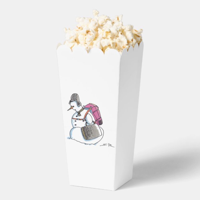 Backpack Snowman popcorn boxes (Popped)