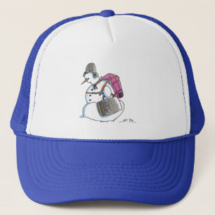 Backpack Snowman trucker hat