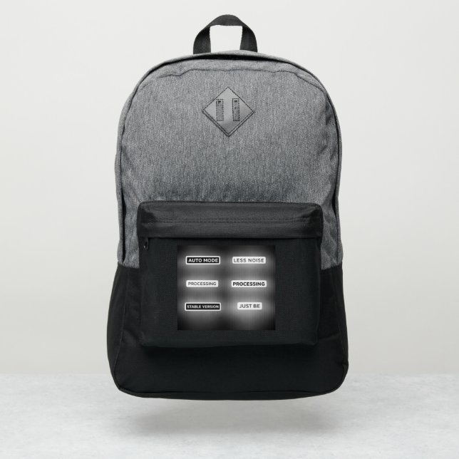 Backpack Tech System Status Humor Design (Front)