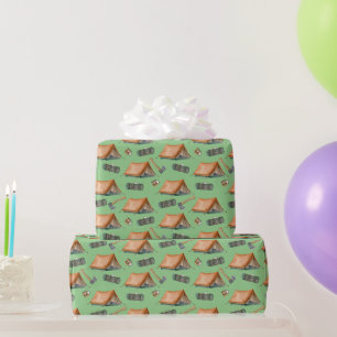 Backpack Tent Bushcraft Camping Pattern Mug Wrapping Paper