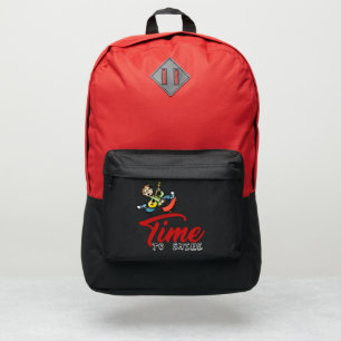 Backpack time to shine with boy skating