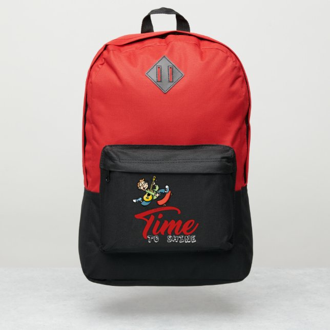 Backpack time to shine with boy skating (Front)