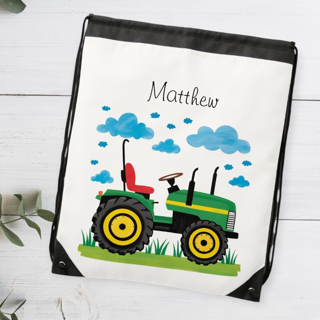 Backpack tractor kids personalized name  (Creator Uploaded)