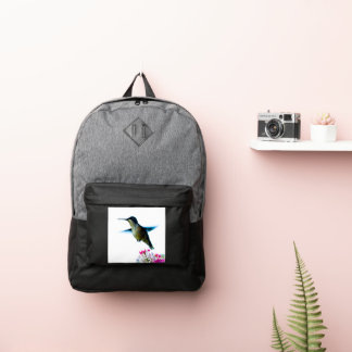 Backpack WITH HUMMINGBIRD IMAGE