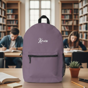 backpack with initials of the name, school bag