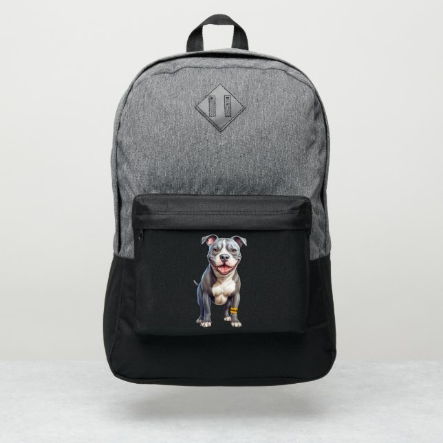Backpack with Pitbull Dog (Front)