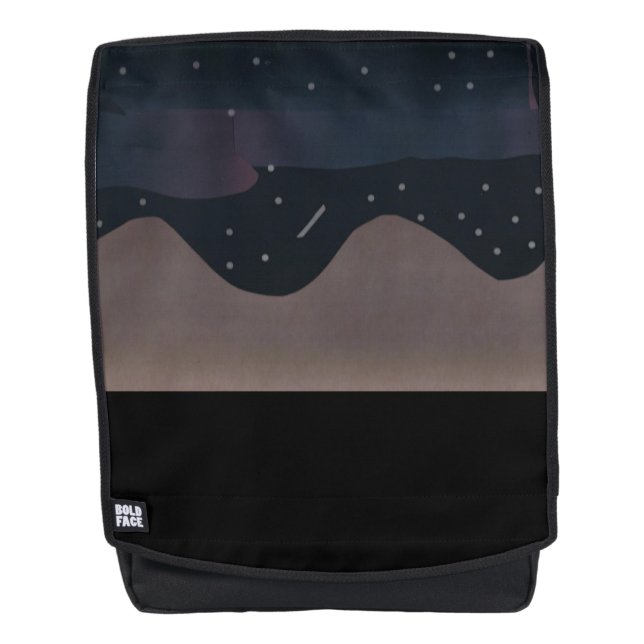 Backpack with Stars, Mountains, and Aurora (Front)