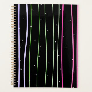 Backpack with wavy line stars planner