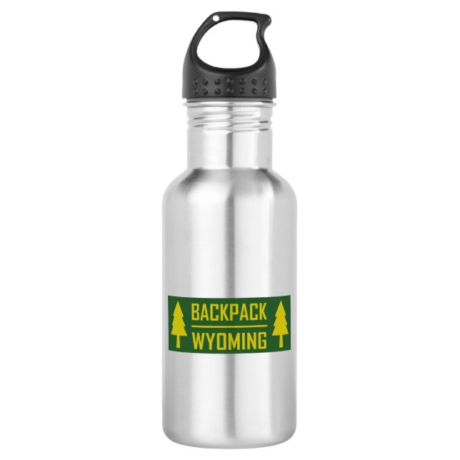 Backpack Wyoming Stainless Steel Water Bottle (Front)