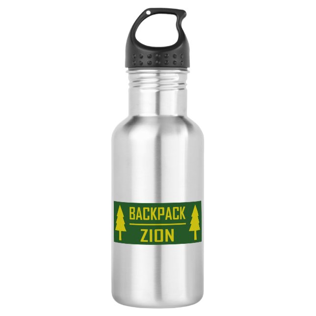 Backpack Zion Stainless Steel Water Bottle (Front)