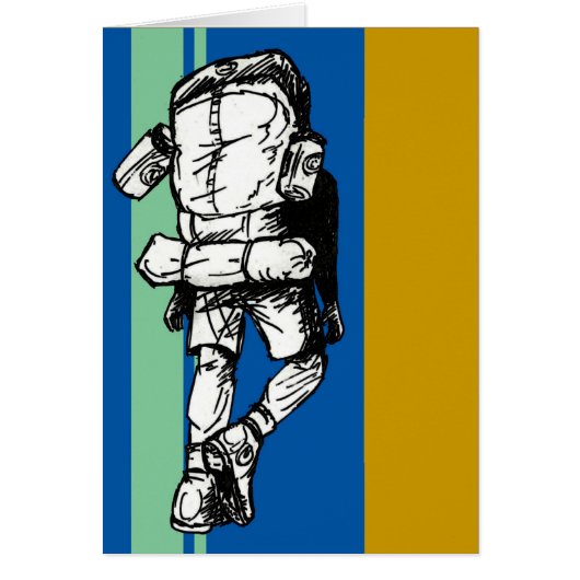Backpacker (guy)-BlueGreen Cards (Front)