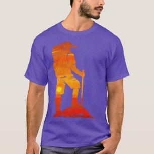 Backpacker In The Sunset While Hiking T-Shirt