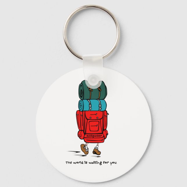 Backpacker Keychain (Front)
