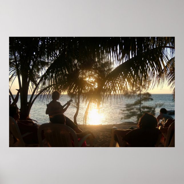 Backpacker Sunset Poster (Front)