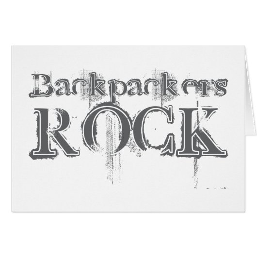 Backpackers Rock Cards (Front Horizontal)