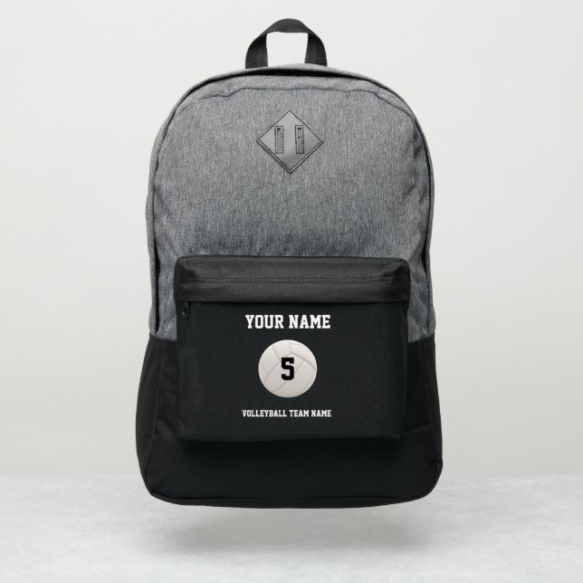 backpacks volleyball sporty cool modern girls boys (Front)