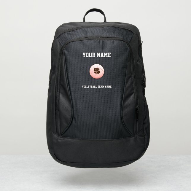 backpacks volleyball sporty cool modern player  (Front)