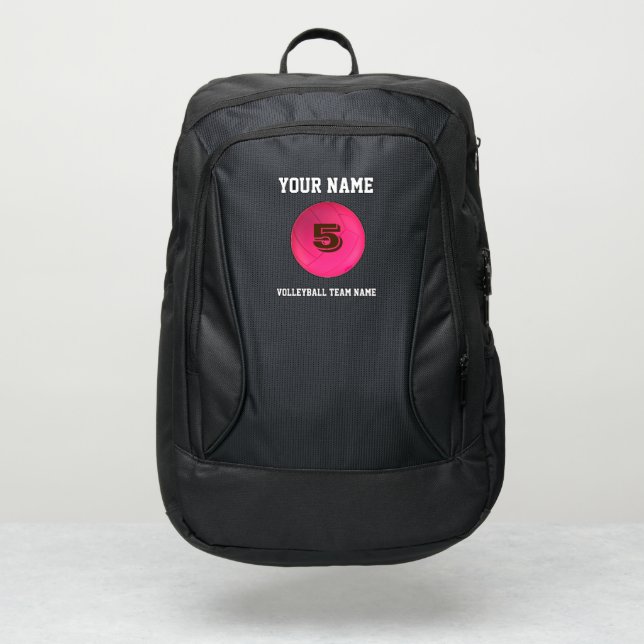 backpacks volleyball sporty cool modern player   (Front)