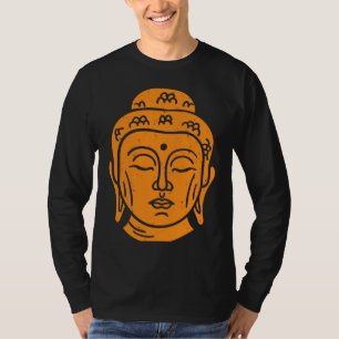 Backprint Buddha Head Buddhist Wisdom T-Shirt