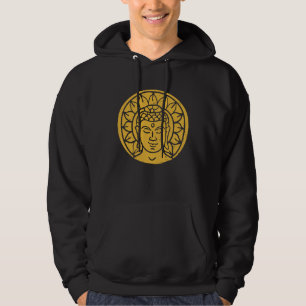 Backprint Buddha Head Spiritual Chi Hoodie