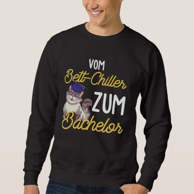 Backprint from Bed Chiller to Bachelor Student Gra Sweatshirt (Front)