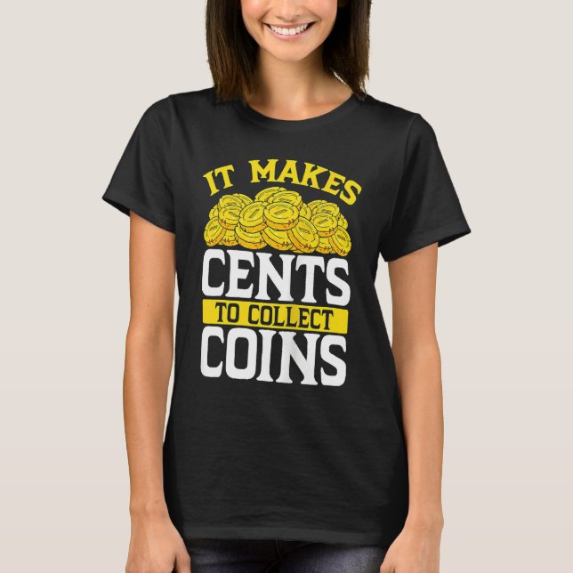 Backprint It Makes Cents To Collect Coins Tank Top (Front)