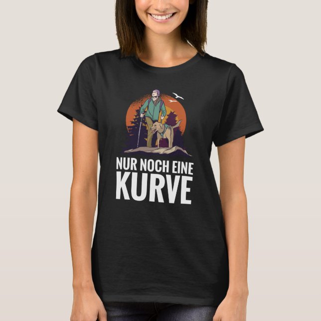 Backprint Just one more curve Hiking and outdoors T-Shirt (Front)