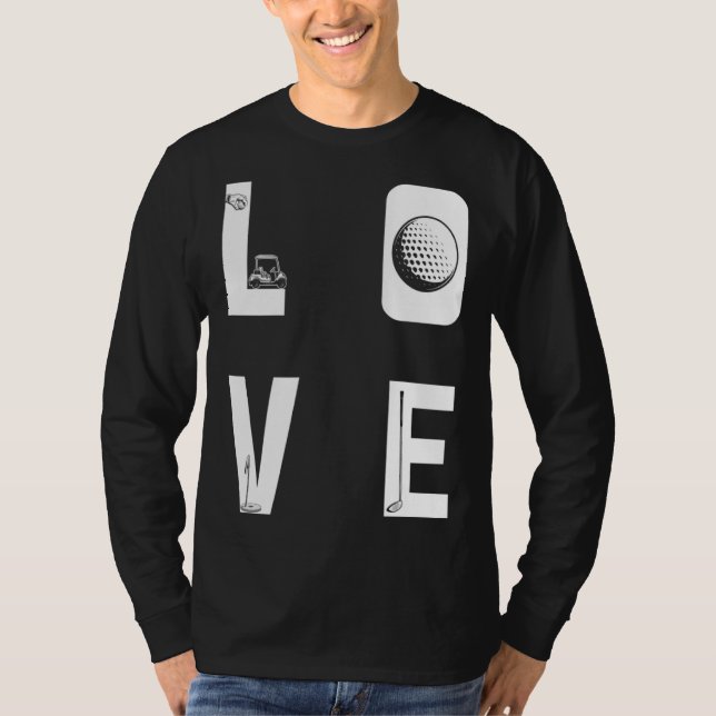 Backprint Love Golf T-Shirt (Front)