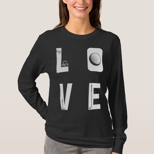Backprint Love Golf T-Shirt (Front)