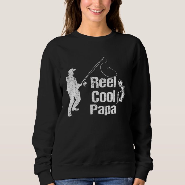 Backprint Reel cool Papa Sweatshirt (Front)
