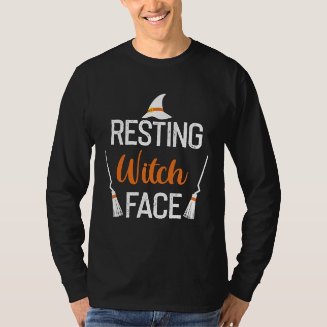 Backprint Resting Wwitch Face T-Shirt (Front)