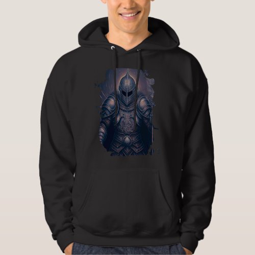 Backprint The mighty knight with powerful aura Hoodie