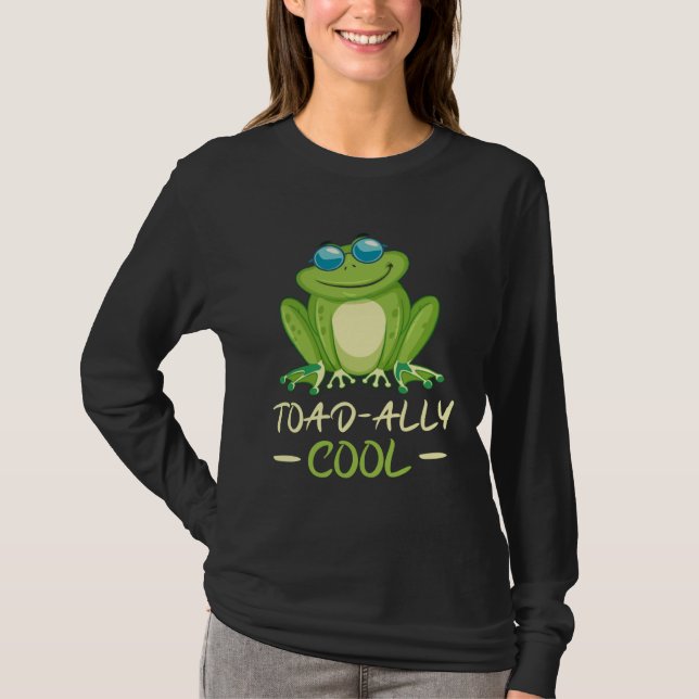 Backprint Toad ally cool cool frog T-Shirt (Front)