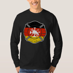 Backprint Voluntary Fire Brigade Germany T-Shirt