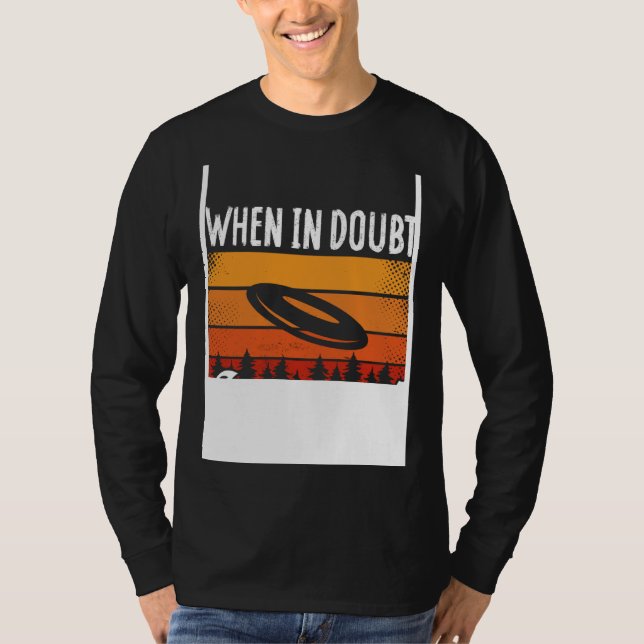 Backprint When In Doubt Layout Ultimate Frisbee T-Shirt (Front)