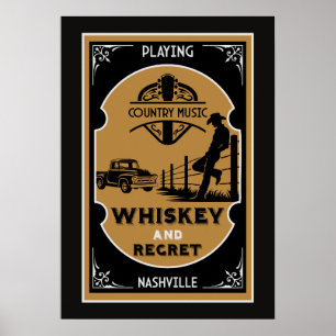Backroad American Country Music Poster