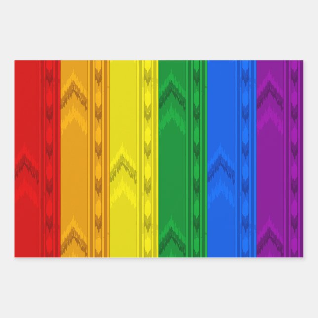 Backrooms Pride Rainbow Wrapping Paper Sheets (Front)
